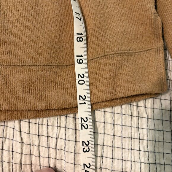 Abercrombie & Fitch Brown ribbed hooded sweater XS oversized Cozycore Loungewear - Picture 12 of 14